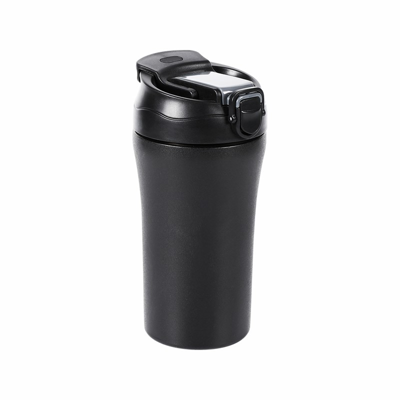 350ml Double-Drinking Suction Nozzle Flip Cover Stainless Steel Inner Three Outer Two Coffee Mug