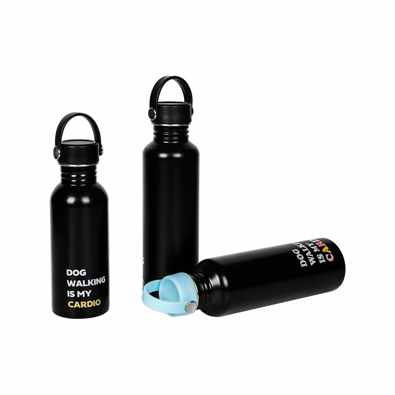 304 Stainless Steel Travel Outdoor Sports Portable Vacuum Thermo Water Bottle with Handle