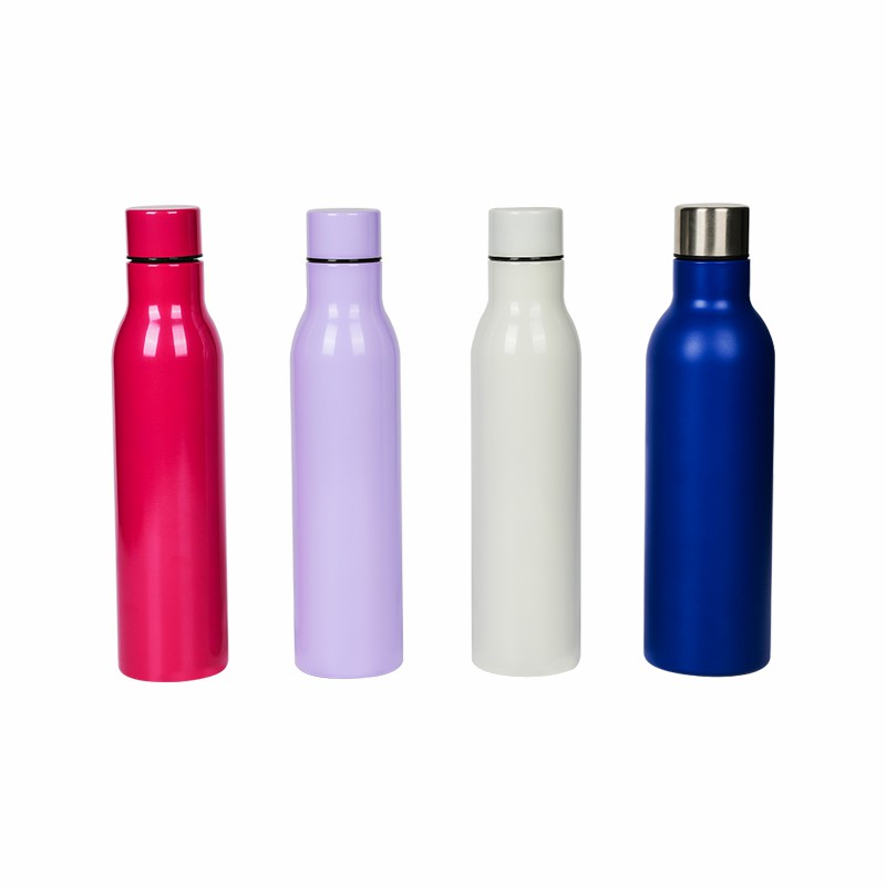 Electroplate Multicolor Tumbler Stainless Steel Wine Cup Gift Set Double Wall Vacuum Insulated Wine Bottle